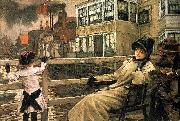 James Tissot Waiting for the Ferry oil painting artist